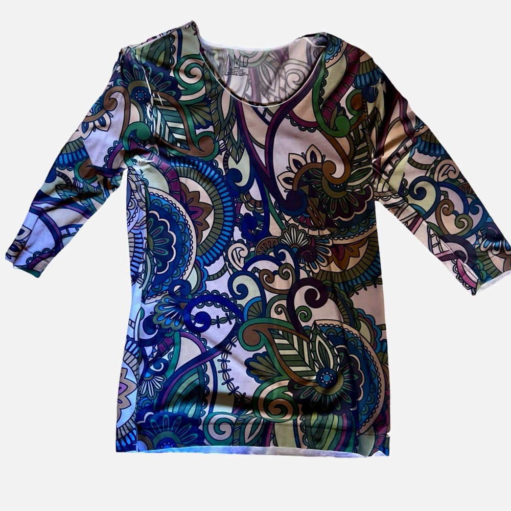 AMB 60’s-ish print top